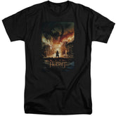 The Hobbit Smaug Poster Men's 18/1 Tall Cotton Short-Sleeve T-Shirt